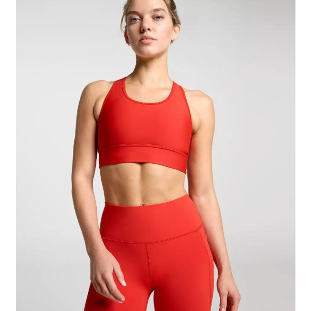 DSG Strappy Compression Sports Bra XL NWT Ginger Orange